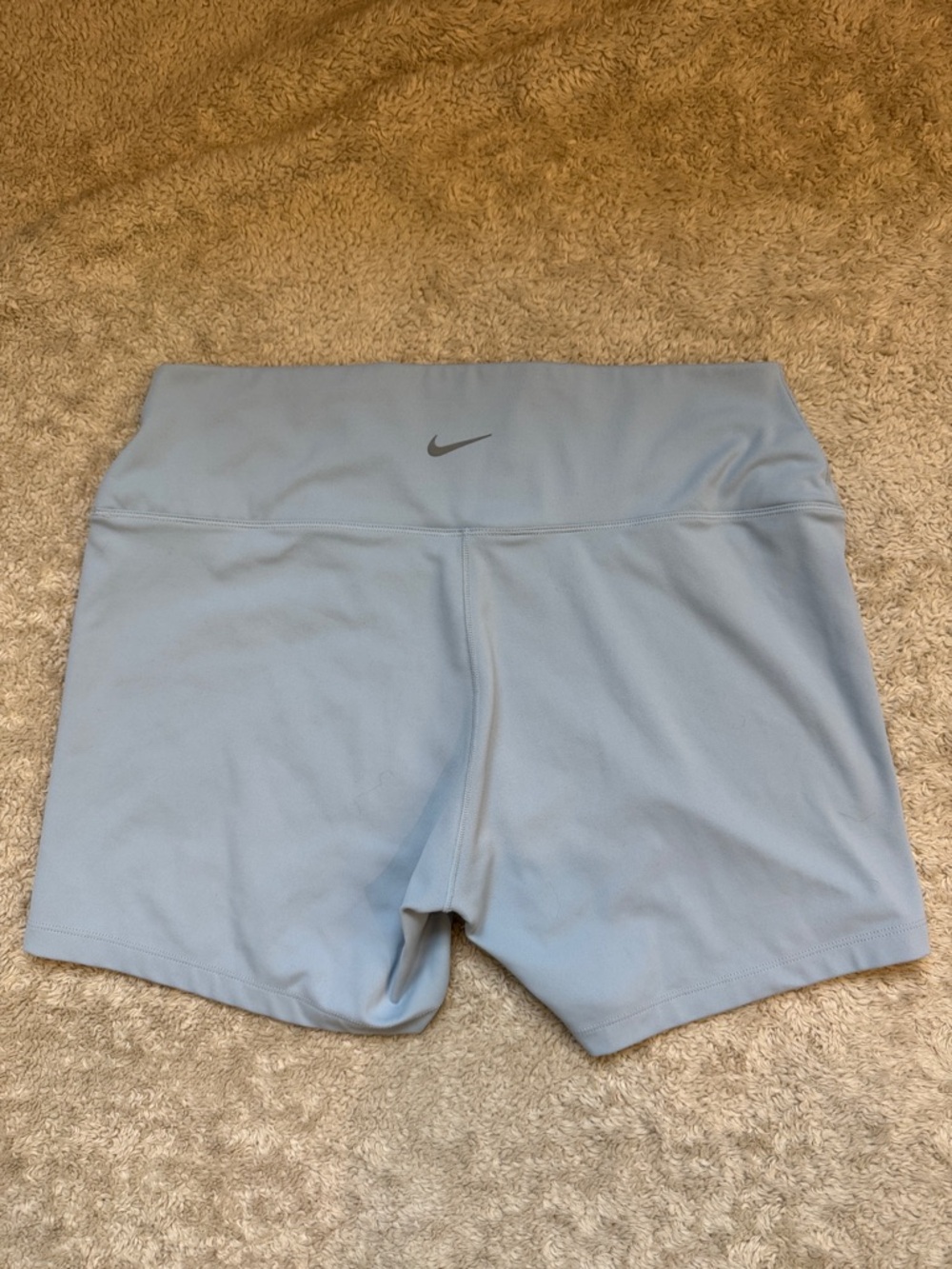 Nike Women’s Pale Blue High-Waist Bike Shorts
